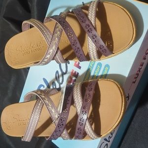 Skechers wedge sandals - size 9